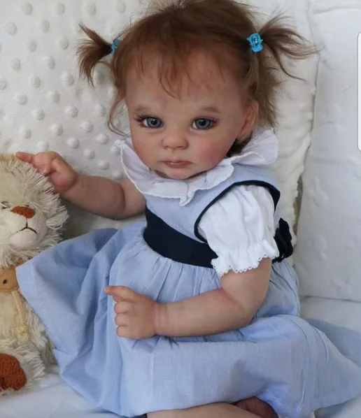 FBBD19inch Bebe Reborn Doll Kit Baylor Soft Viny Fresh Color Niedokończone części lalki z certyfikatem COA Reborn Baby Doll Head Prezent świąteczny