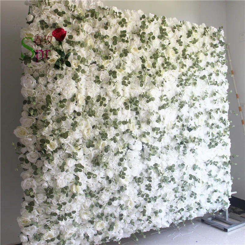 SPR Factory supply artificial flowers wedding high quality beautiful flower wall pieces flower wall panel