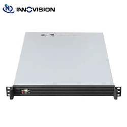 Stijlvolle Aluminium Frontpaneel 1U Rackmount Server Chassis 650Mm Diepte Rack Industriële Server Case Ondersteuning E-ATX 12X13 Moederbord