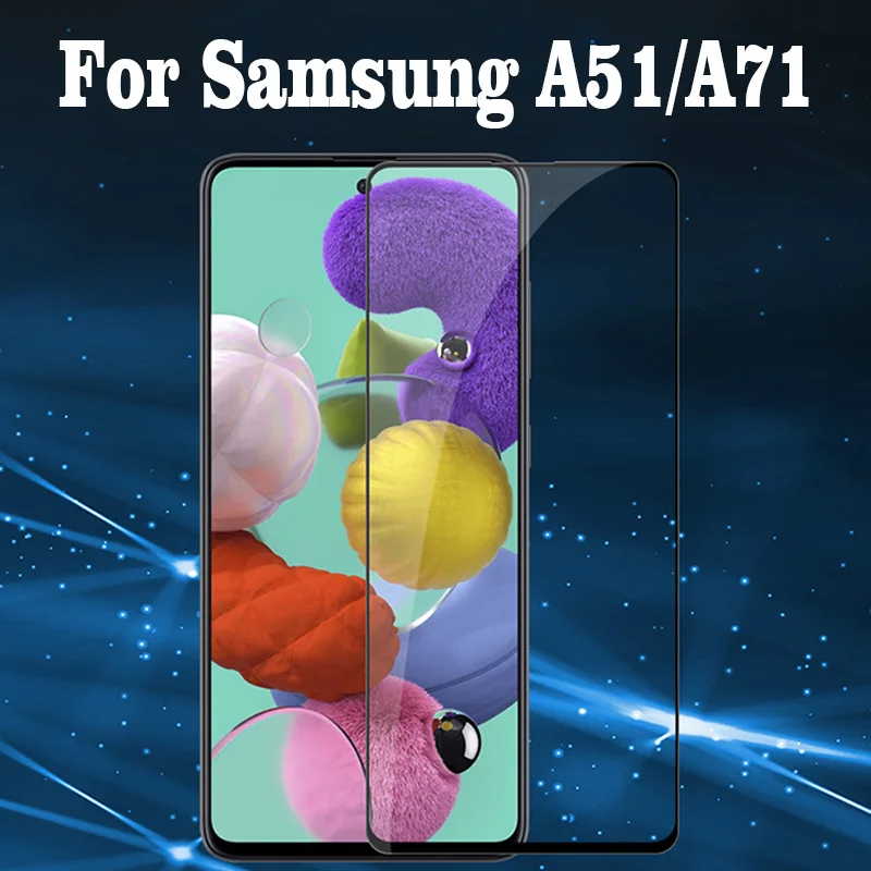 

3D Tempered Glass For Samsung Galaxy A51 SM-A515F Full Cover 9H Protective film Screen Protector A31 A71 SM-A7160 A30 A50 A70