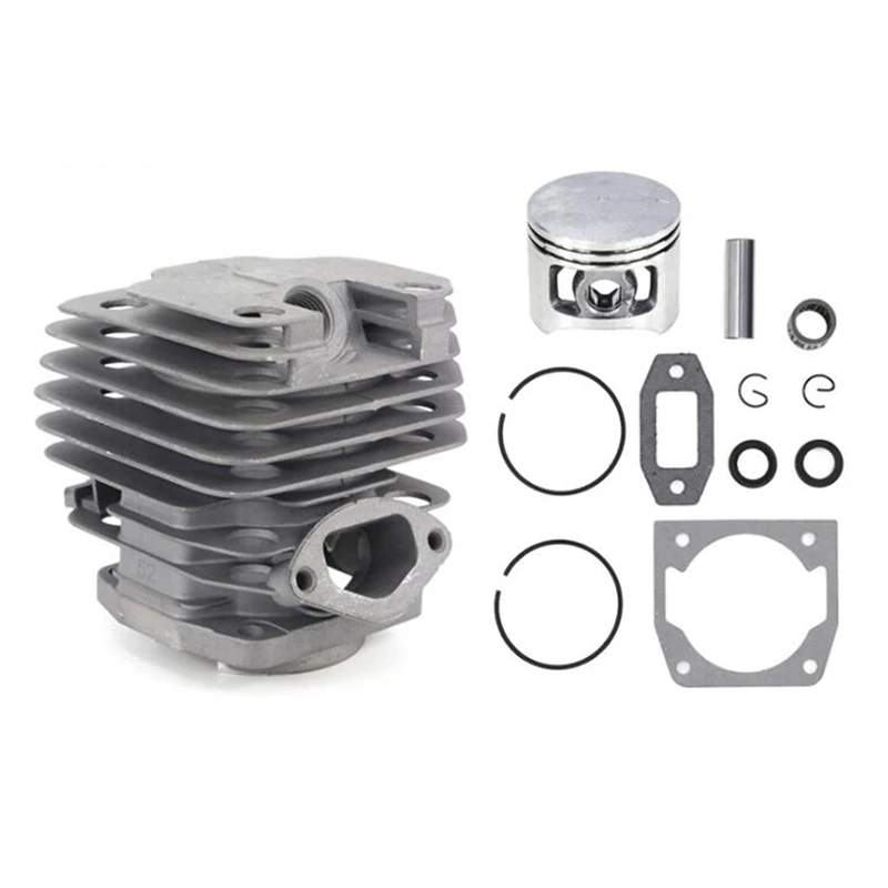 1 Set Diameter 45mm Chainsaw Cylinder and Piston Set Fit 52 52Cc Chainsaw Spare Parts for Gasoline/Oil Chainsaw Spares