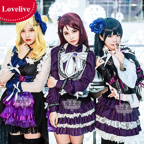 COS-HoHo Anime LoveLive Aqours Sakurauchi Riko Tsushima Yoshiko Ohara Mari Guilty Kiss GK Team Dress Uniform Cosplay Costume