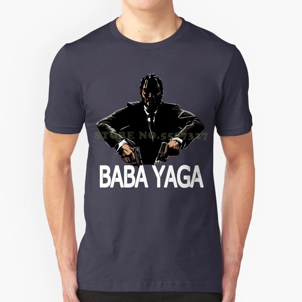 Men T Shirt Fashion Personality Pattern Cotton Baba Yaga John Wick Punk Funny T Shirt Novelty Tshirt Women Print Tshirt Men