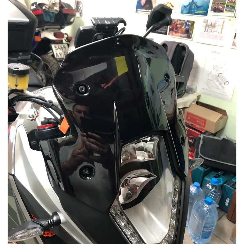 Motorcycle Double Bubble Windshield Windscreen Screen For 2013 2014 2015 2016 2017 2018 KTM 1050 1090 1190 Super Adventure R S