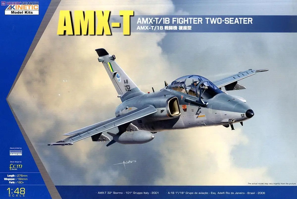 KINETIC K48027 1/48 AMX-T /1B FIGHTER TWO-SEATER MODEL KIT