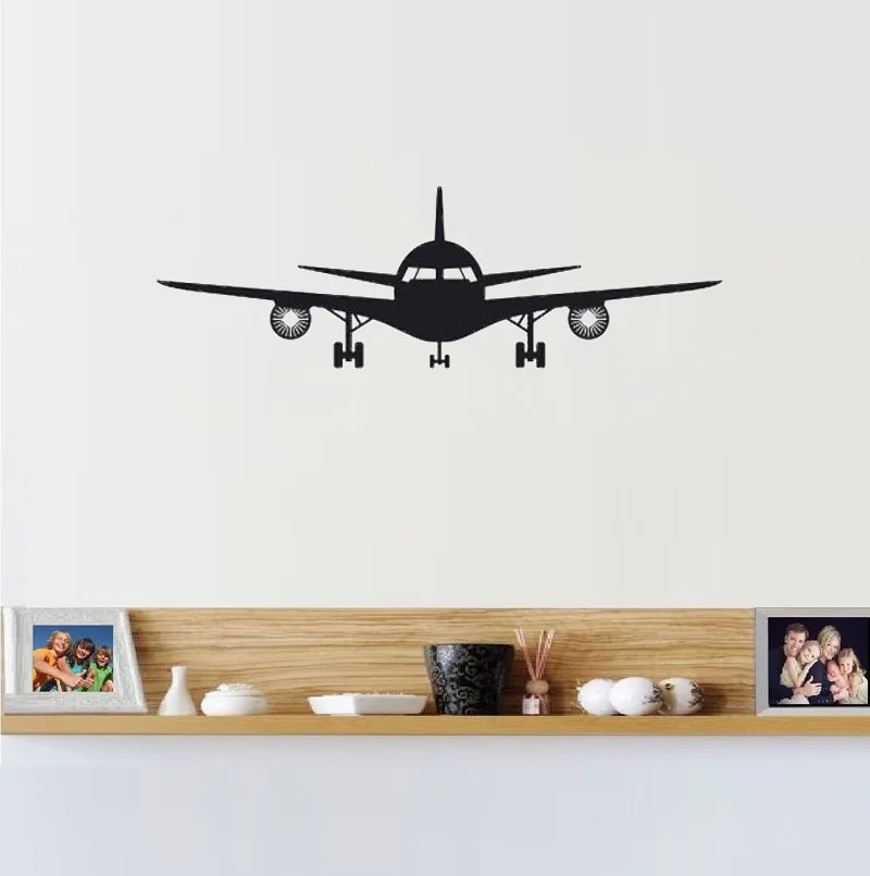 Airplane Wall Decal Nursery Wall Sticker Boys Kids Children Room Decoration Home Decor Removable Wall Art Murals