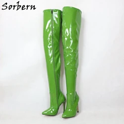 Sorbern Custom Women Designer Boot Crotch Thigh High Large Sizes Boots For Womens Super Thin High Heels Size 11 Drag Queen Shoes