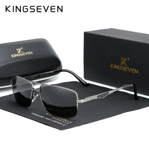 KINGSEVEN 2024 브랜드 클래식 스퀘어 편광 선글라스 남성 운전 남성 선글라스 안경 UV 차단 Oculos N7906 KINGSEVEN 2024 브랜드 클래식 스퀘어 편광 선글라스 남성 운전 남성 선글라스 안경 UV 차단 Oculos N7906