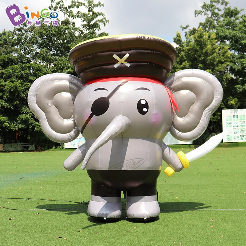 Adorable inflatable cartoon elephant for party decoration / Customized inflatable bubble tent with cartoon for event - toys