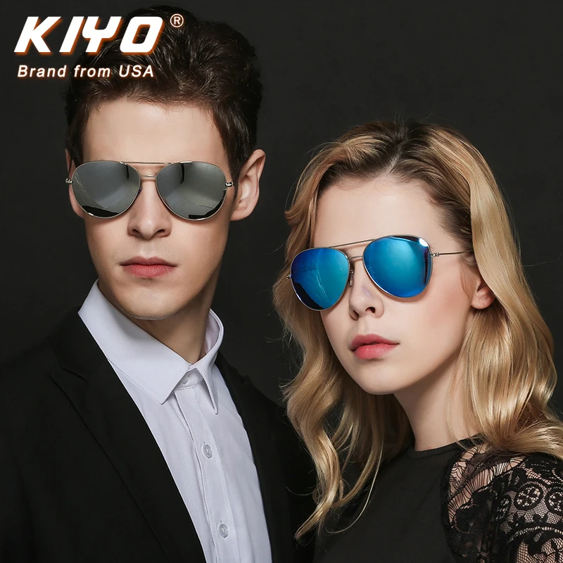 

KIYO Brand 2020 New Women Men Oval Polarized Sunglasses Metal Classic Sun Glasses High Quality UV400 Driving Eyewear 3026