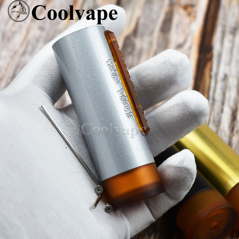 Wolf coolvape Slam kawałek mod Slam 18650 boczny e-papieros mechaniczny mods 25mm mosiężny vape fit THC Tauren Solo RDA