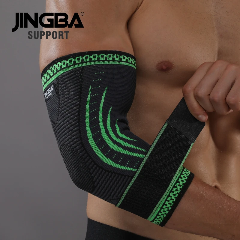 JINGBA SUPPORT Hot 1PCS Nylon Bandage knee protector+wristband Support+ankle support+basketball knee pads Tennis Badminton Brace