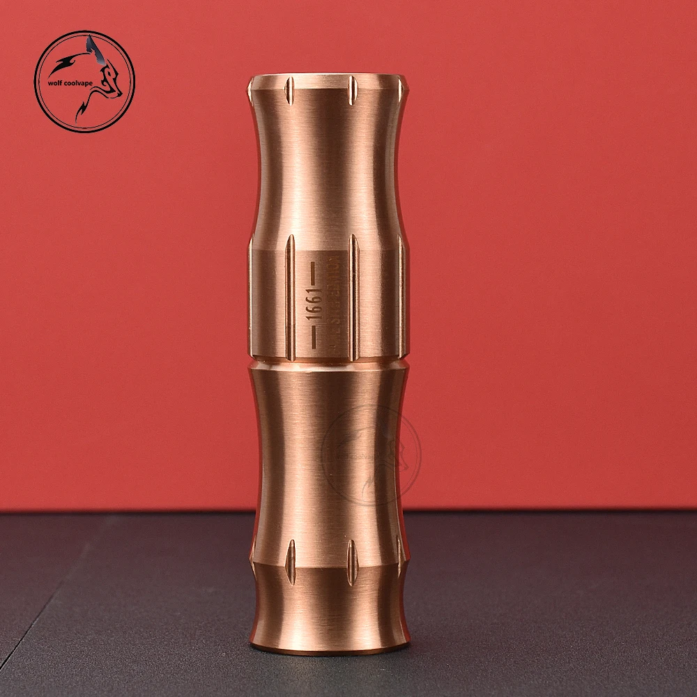 

wolfcoolvape Vape Bane HStone mod Mechanical mods red copper 18650 material Mechanical Vaporizer vape for Coilturd AN RDA