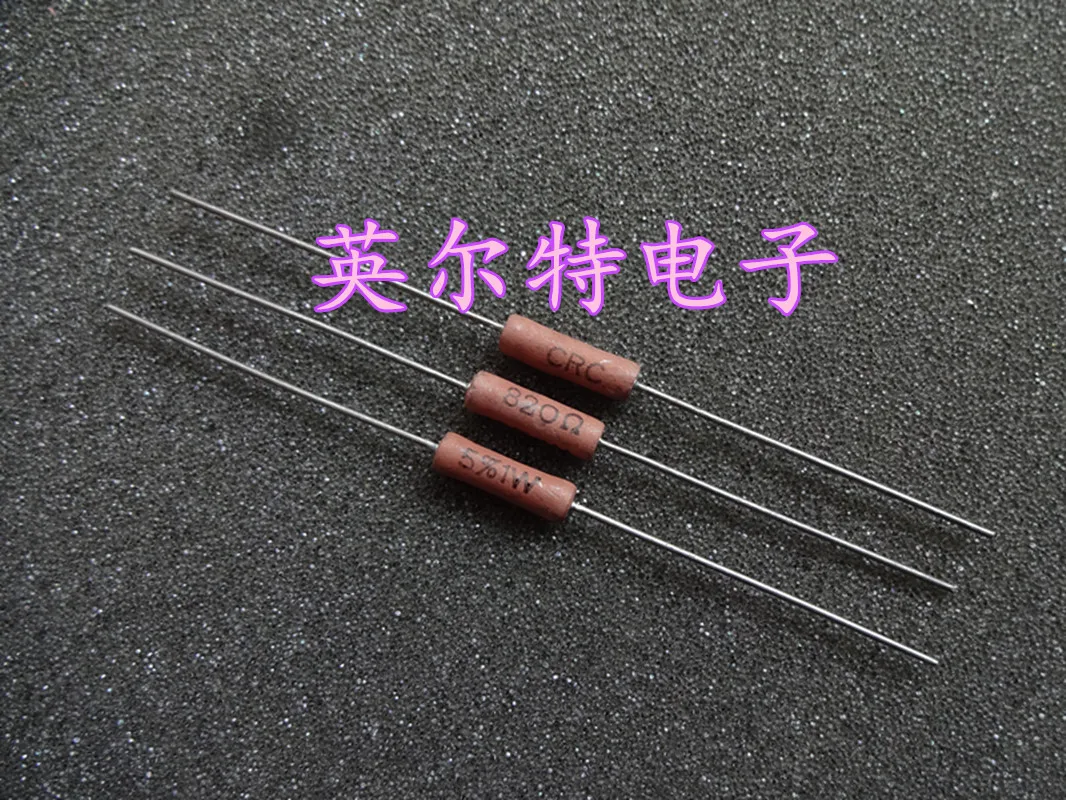 Original New 100% advanced resistance 1W 820R 1W 820ohm 5% volume 4*14mm (Inductor)