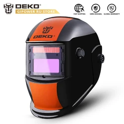 DEKO MZ236 Solar Auto Darkening Electric Welding Helmet/Mask Welder Cap Welding Lens/Glasses for Welding Machine/Plasma Cutter