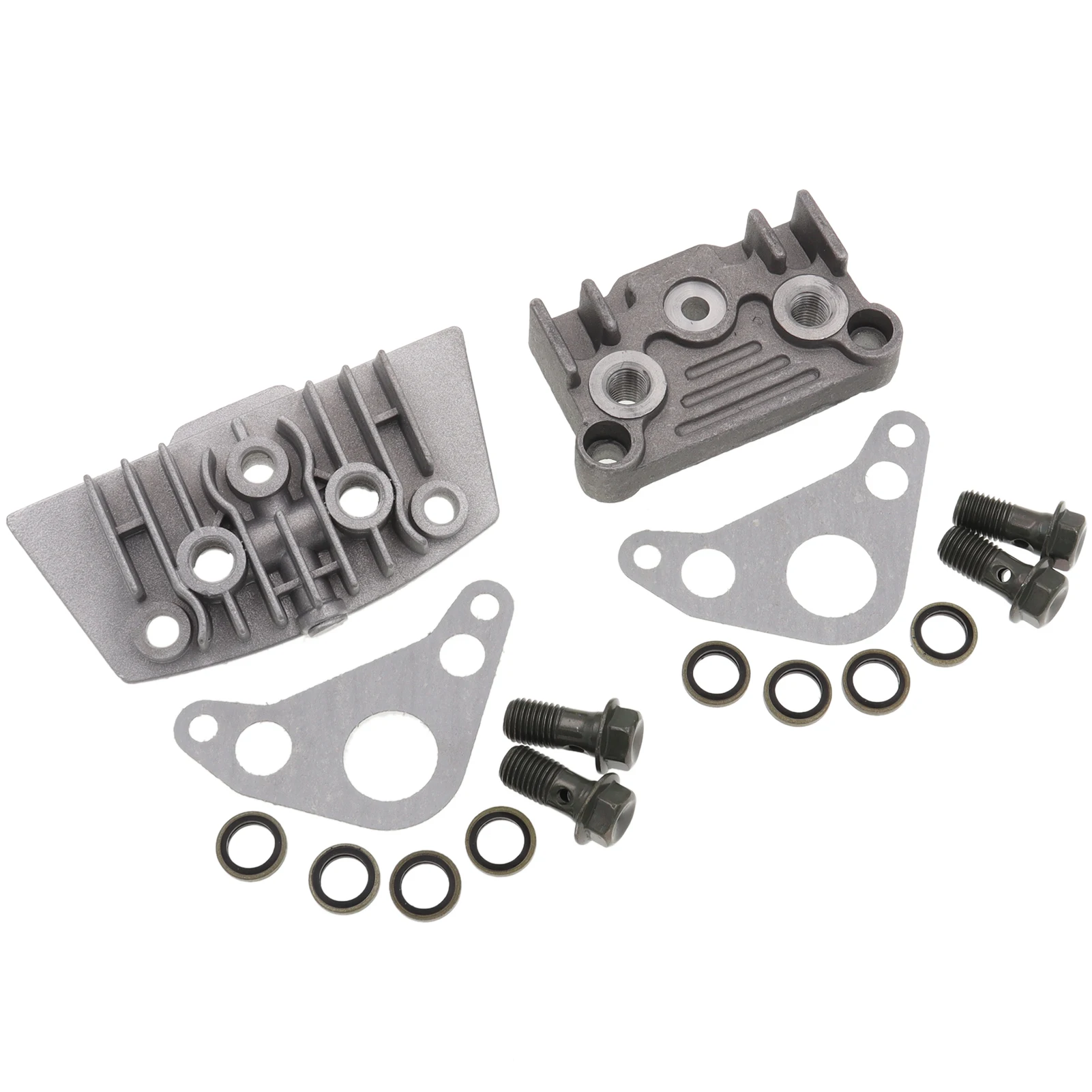 1Set Oil Cooler Horizontal Engine Adapter Cylinder Cover with Screw Gasket for 110cc 125cc 140cc Monkey Dirt Pit Bike ATV