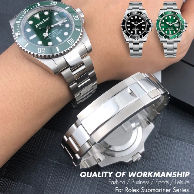 21mm 20mm 316L cinturino in acciaio inossidabile di qualita per Rolex Hulk Submariner GMT Slide Lock Buckle cinturino in metallo argento dorato AliExpress