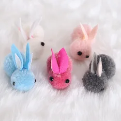 2026 Creative 3D Plush Rabbit 5pcs Easter Decoration DIY Accessories - Easter Bunny Home Decor