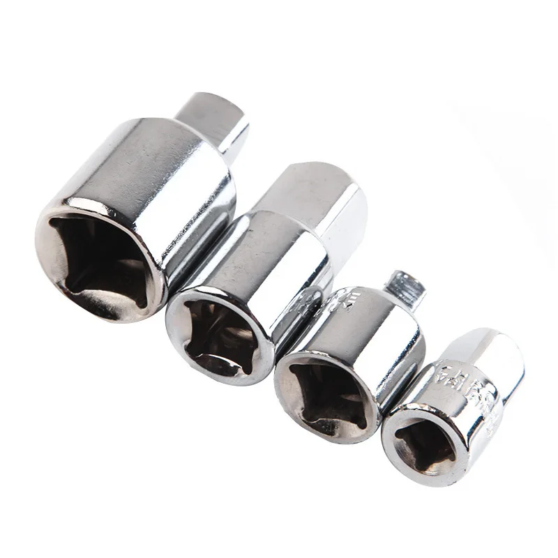 4 Stuks Vierkante Ratchet Socket Adapter Reducer Converter Sets Kit, 1/4 .3/8.1/2 Inch Driver Conversies In