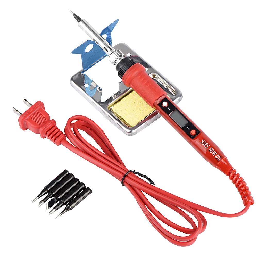 

80W Soldering Iron Kit Adjustable Temperature 220V 110V LCD Display Electric Solder Iron Rework Station Welding Repair Tools JCD