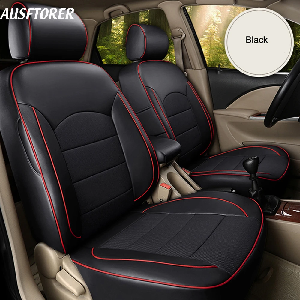 Custom FitAutomobiles Seat Covers for Nissan X-Trail 2014-2020 Seat Cushion Cowhide & PVC Leather 5 & 7 Seats Car Support Covers