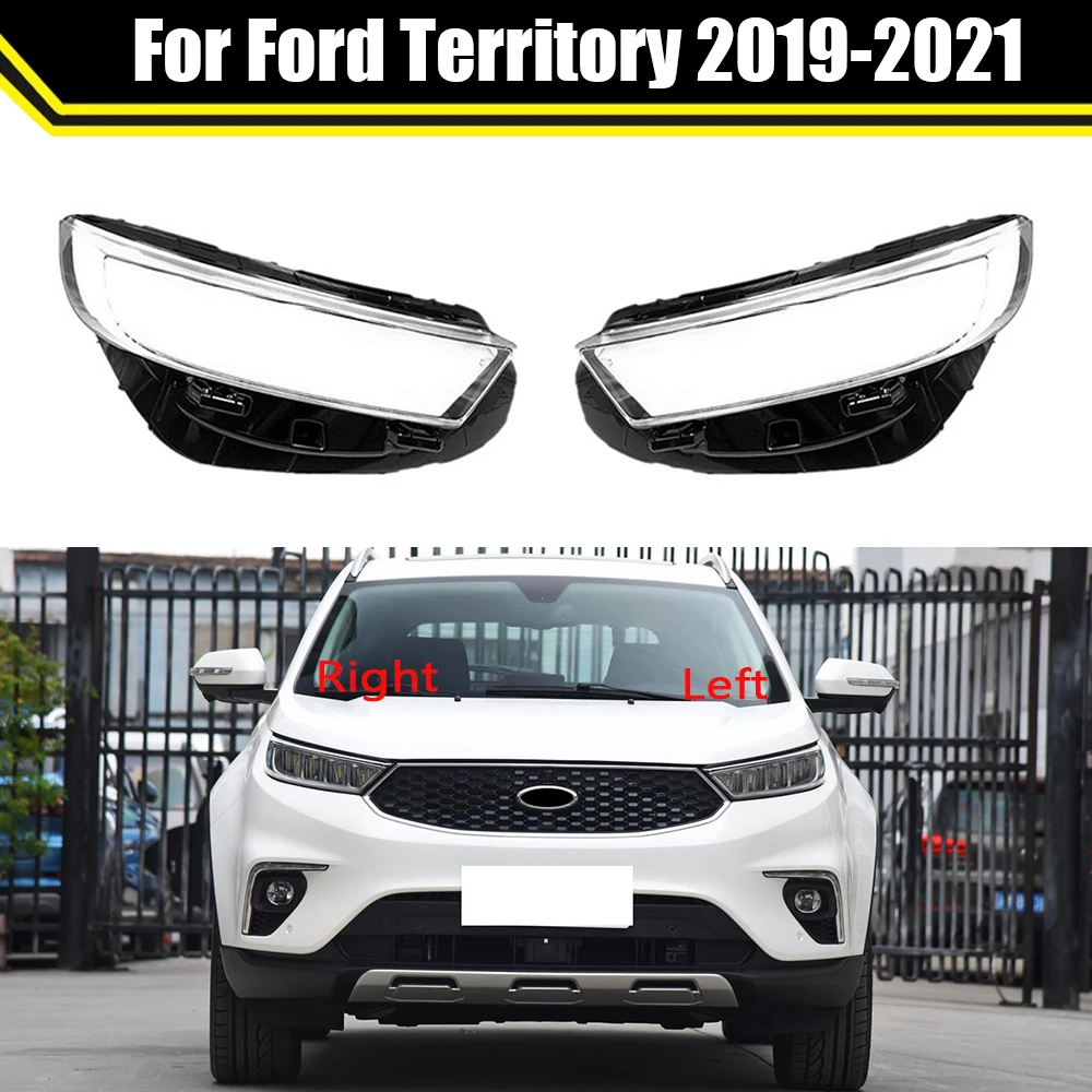 

Car Front Glass Headlight Cover Head Light Lens Caps Lamp Transparent Lampshade Shell Masks For Ford Territory 2019 2020 2021