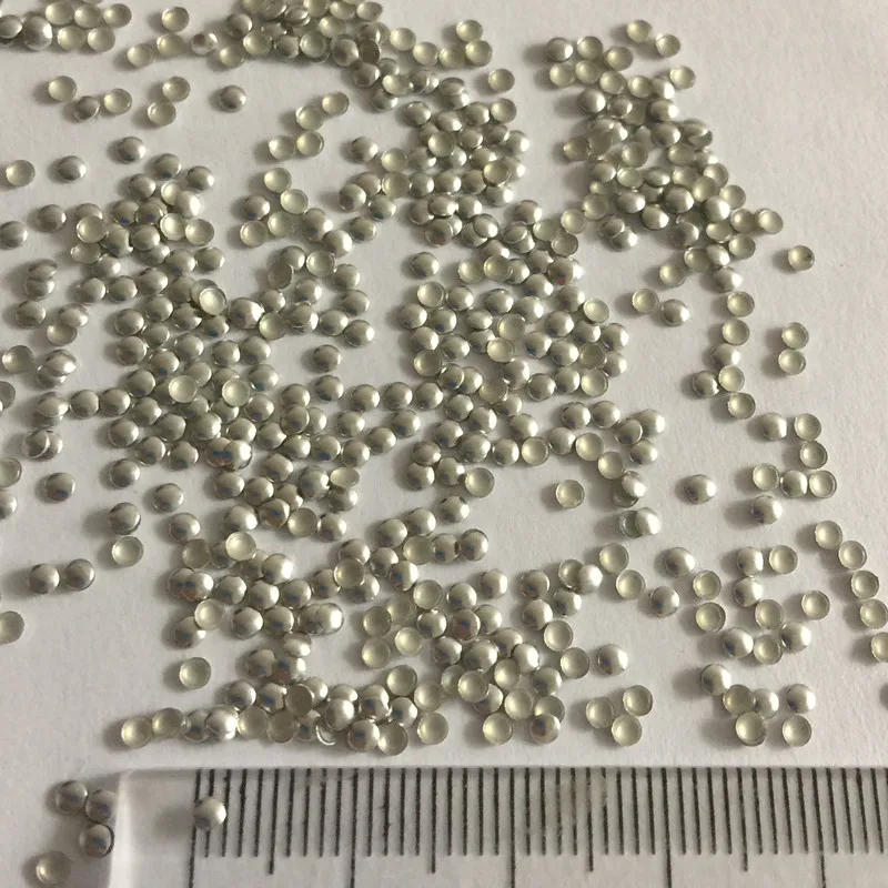 20000PCS 2 millimetri Borchie Hotfix Rotonda Argento Posteriore Piana di Ferro Su Nailheads Colla FlatBack FAI DA TE Rhinestuds Indumenti Accessori