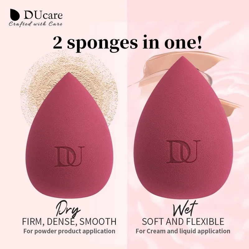 DUcare Makeup Sponge Water Drop Cosmetic Makeup Puff Set per fondotinta Concealer Cream Make Up Soft Sponge Puff Wet and Dry Use