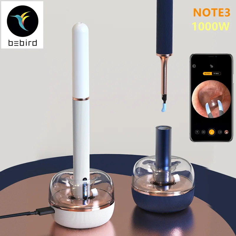 Bebird Note 3 Intelligent Visual Ear Cleaner Stick Wax Picker Endoscope 1000W Precision Mini Camera Health Care Tweezer Otoscope