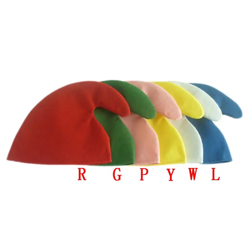 Christmas Elf Hat Elf Christmas Hat 6 Colors Optional Home Decoration Party Dwarf Color Hat Cloth Products Christmas Items AA012