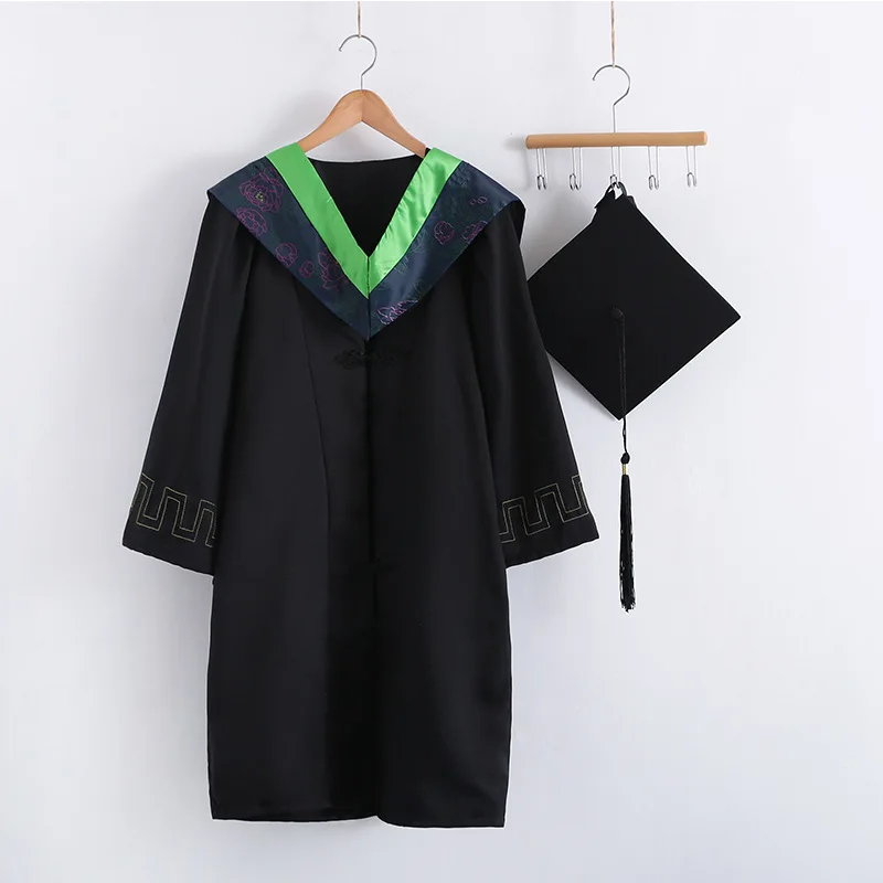 2021 Adult School Uniform Cosplay University Academic Graduation Gown Robe Mortarboard Cap School Girl Jk Uniform