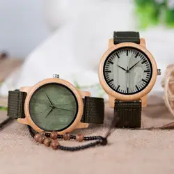 Bamboo Wooden Watch BOBOBIRD Quartz Timepiece for Father's Day Gift Unisex Japan Analog Ladies Men Wrist Watches reloj hombre