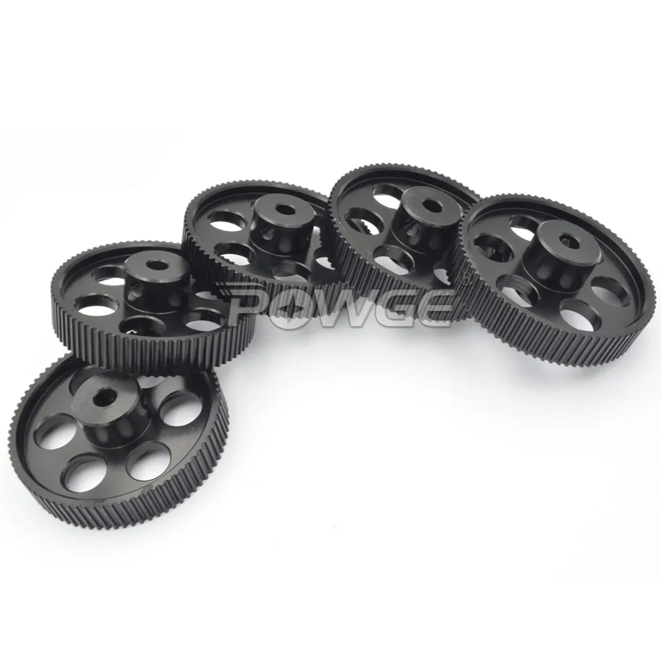 Imagem -04 - Powge Peças 20 Dentes 2gt Cronometrando Polia Furo = 6.35 mm Largura do Ajuste = mm 2gt Peças de Impressora 3d Correia Dentada 20 t 20 Dentes Gt2 Polia