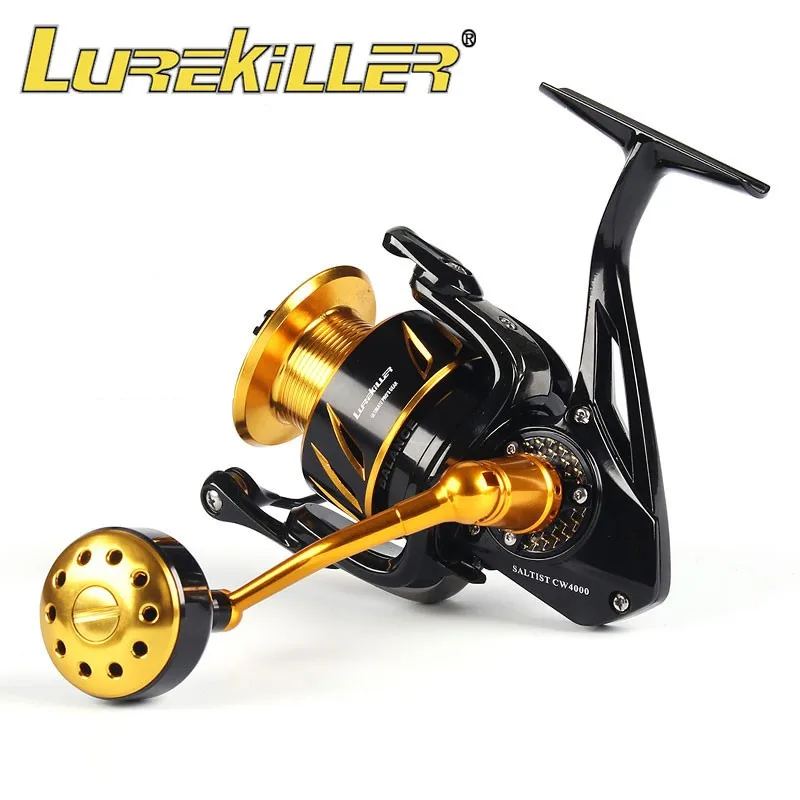 

Lurekiller full metal spinning reel fishing saltwater spinning Jigging fishing reel 35kg drag power made in japan jigging reel