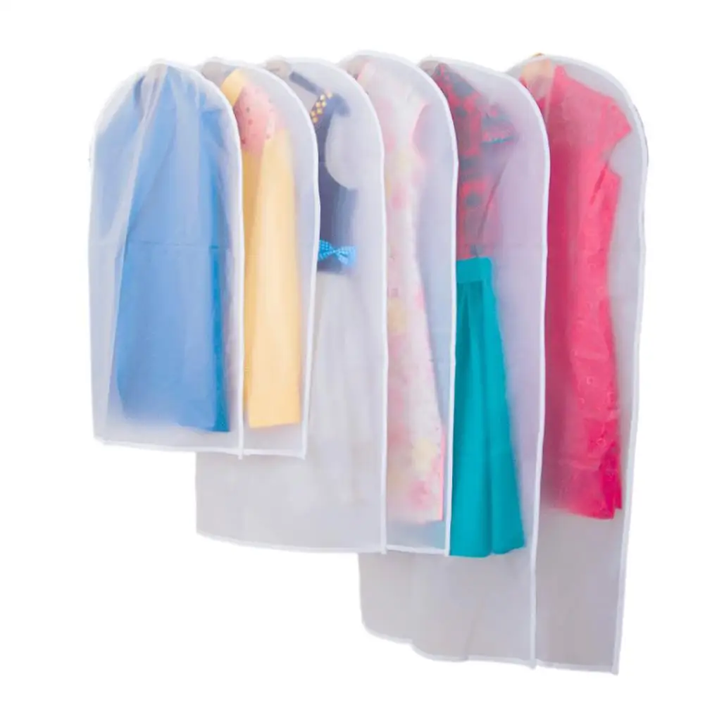Transparent Clothing Covers Garment Suit Dress Jacket Clothes Coat Dustproof Cover Protector Travel Bag Dust Cover Hanging Bag