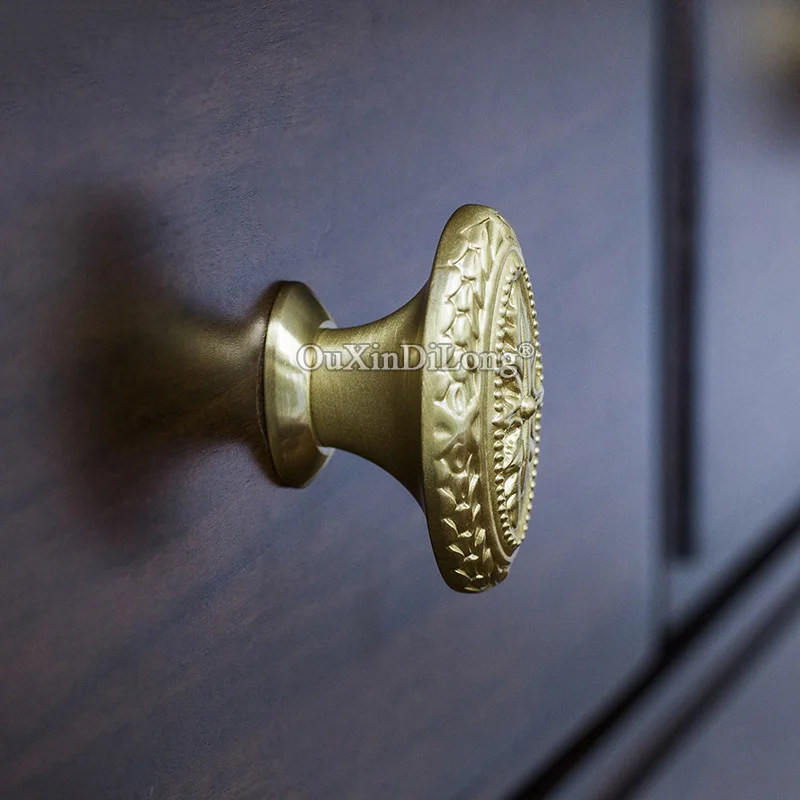 

Brand New 4PCS Solid Brass European Furniture Handles Drawer Pulls Cupboard Wardrobe Kitchen TV Shoe Cabinet Pulls Knobs