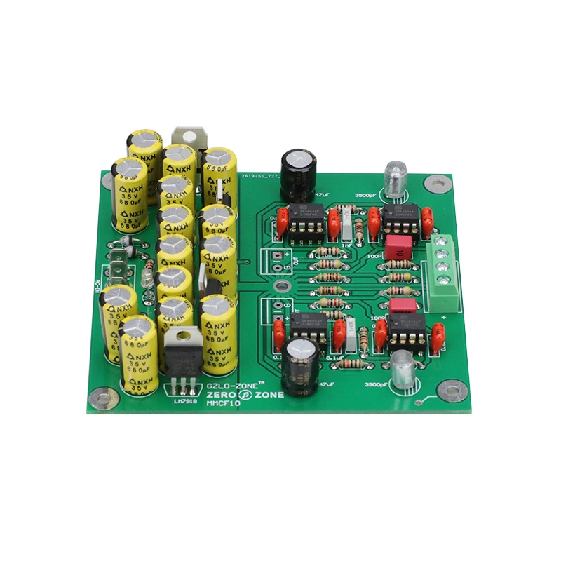 SUQIYA-MMCF10-Amplificador de retroalimentación HIFI RIAA, dispositivo de atenuación de Phono MM (imán móvil), Kit de PCB, tablero terminado