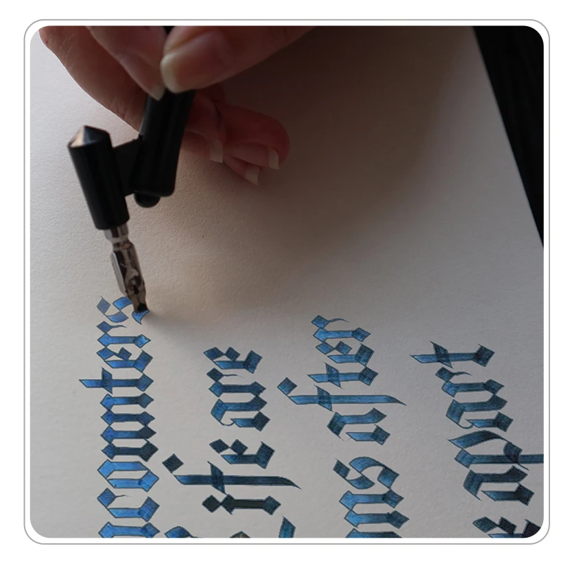 Neue Ankunft Dip Stift Manga Kalligraphie Dip Stift Halter + 6 Schreibfedern für Schriftzug Skizzieren Zeichnung Kit Brunnen Stift Schreibwaren liefert – Detail 10