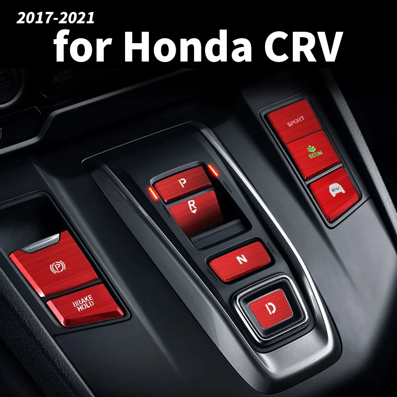 Botão de engrenagem do carro patchCentral controle engrenagem decoração adesivos Modificação acessórios Para Honda CRV CR-V 2017 2018 2019 2020