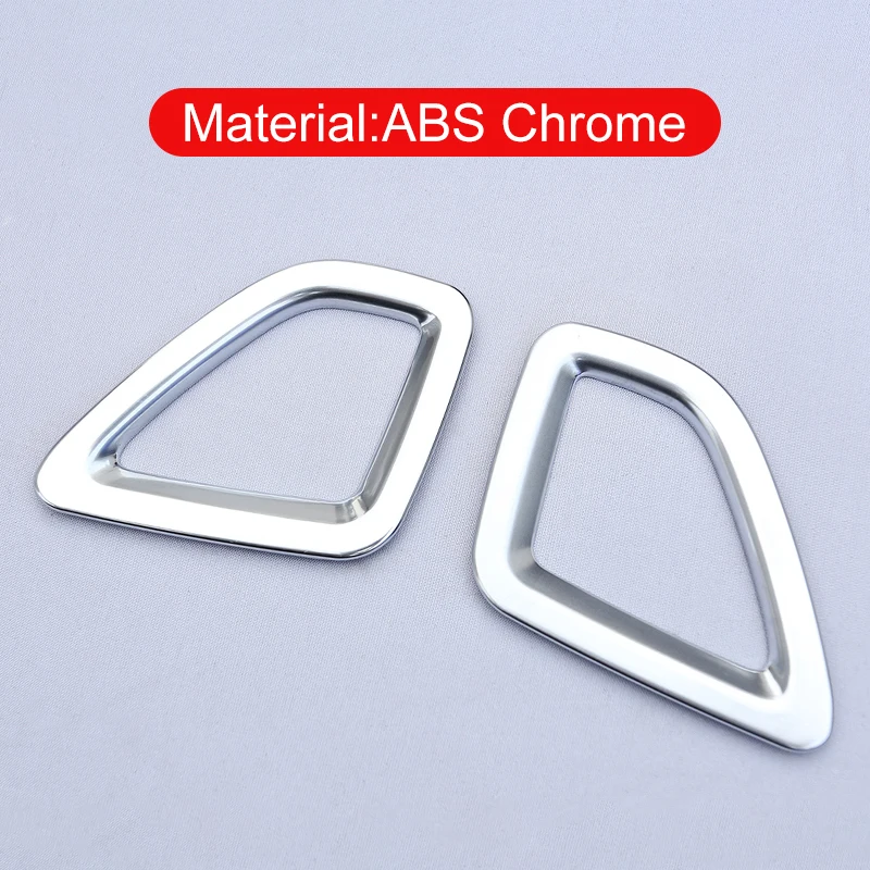 For Jeep Cherokee KL 2014 2015 2016 2017 2018 2019 2020 2021 ABS Plastic Car Dashboard Air Vent Outlet Frame Trim Cover Stickers