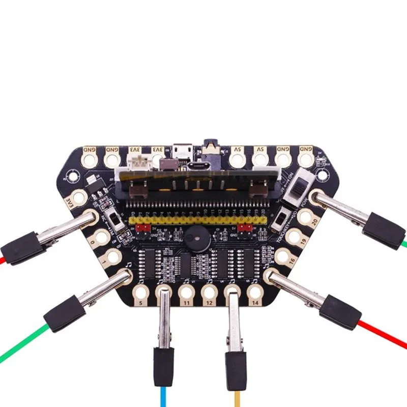 Microbit Placa de Expansão Micro:bit Development Board IO Port DIY Multi-Função para Building Block