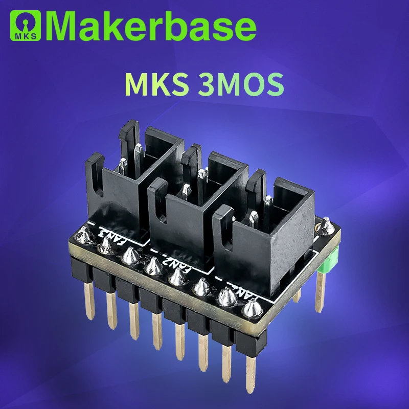 Makerbase MKS 3MOS Plug-in 3 fan genişletme modülü 3d yazıcı parçaları MKS Robin Nano V3/sgen l V2/Monsre8/gen l