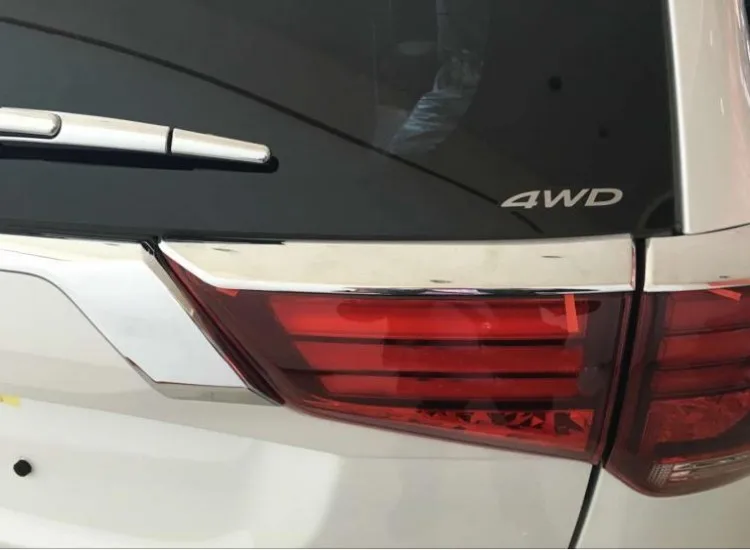 For Mitsubishi Outlander 2016 2017 2018 2019 Rear Light Strips ABS Chromed Plastic External Taillight Decoration 4pcs/set