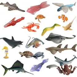 Ocean Sea Animals Figure Toys,Realistic Ocean Creatures Action Models, Kids Educational Cognitive Juguetes for Kids Assorted