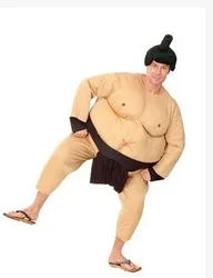 Sumo Costume Japan Wrestling Fat Suit Halloween Costume For Men Carnival Purim Party Fancy Dress Stage Clothing