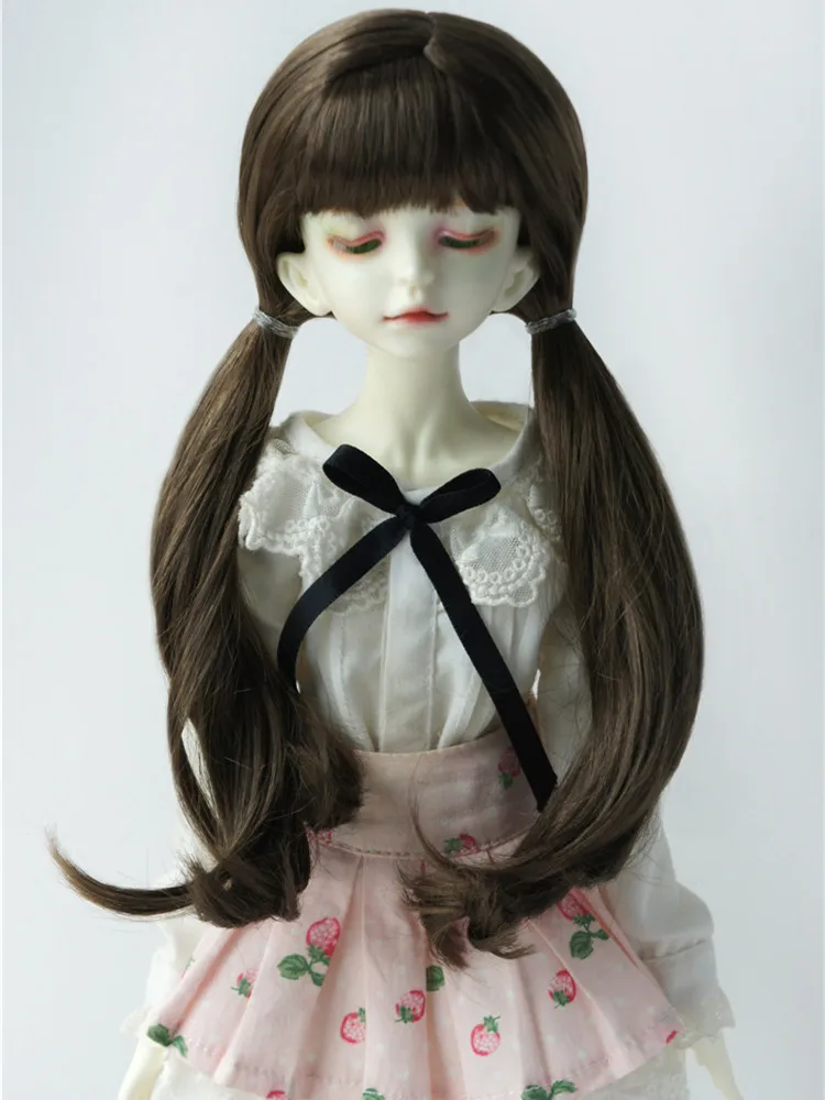 

JD546 MSD Synthetic Mohair Doll wigs 7-8inch 18-20 cm 1/4 Double Long Pony BJD Hair