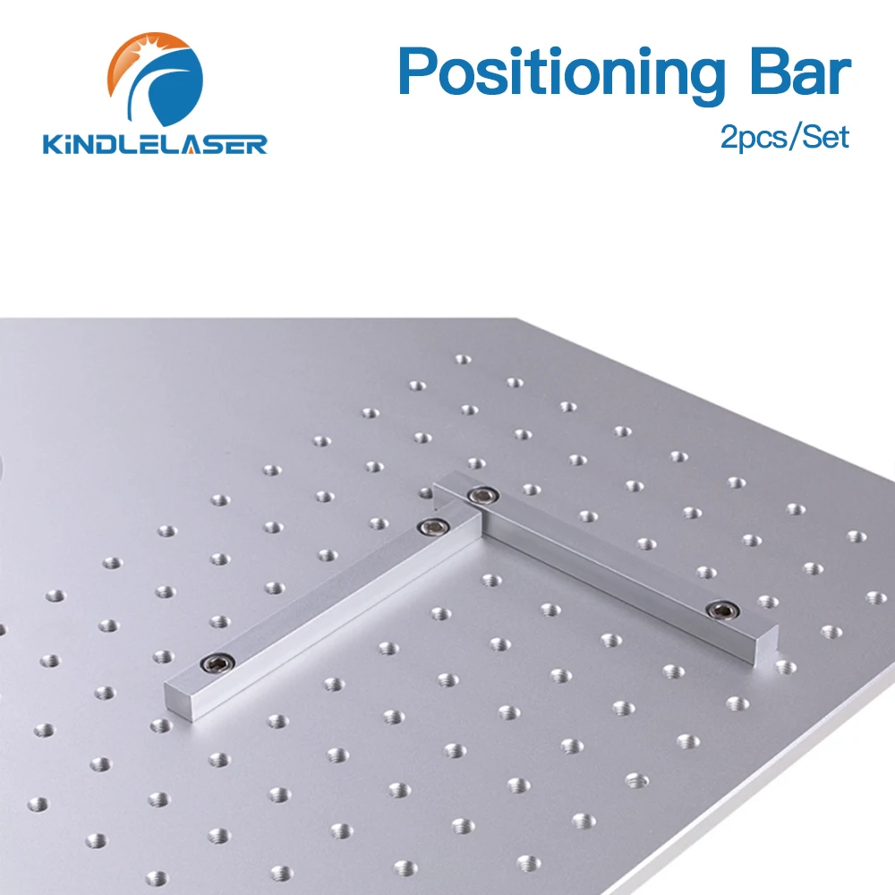 KINDLELASER Barra di posizionamento per piano di lavoro 2 pezzi 125*12mm Dia.6mm + 4 pezzi Vite di posizionamento per macchina per incidere marcatura fibra e Co2 fai da te