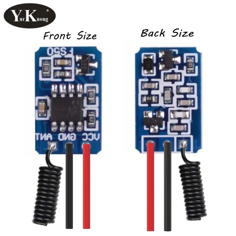 RF Remote PCB Board 1527 433.92MHZ Power on Transmitting Signal for Alarm system Low power consumption Mini Relay Contact Receiv