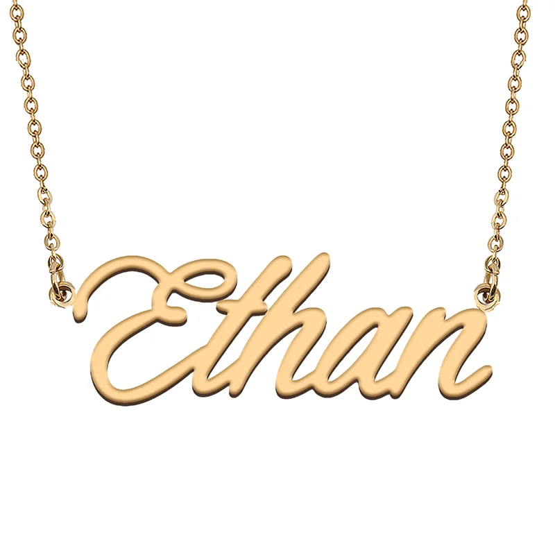 

Ethan Custom Name Necklace Customized Pendant Choker Personalized Jewelry Gift for Women Girls Friend Christmas Present