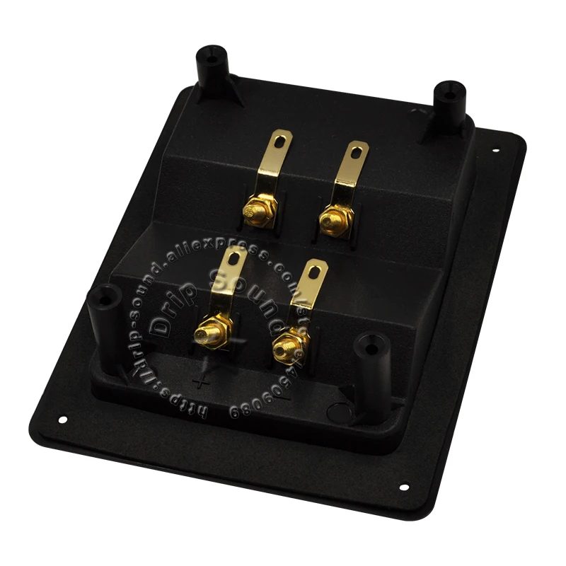 2 шт., 4-полосный динамик, прямоугольная распределительная коробка, аудиодинамик, медная клемма для проводов, соединительная стойка 123x96 мм